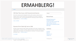 Desktop Screenshot of ermahblerg.com